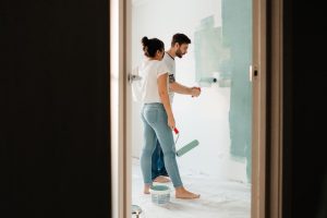 landlords repainting an apartment in LA