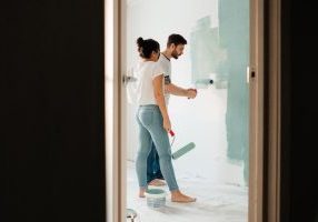 landlords repainting an apartment in LA
